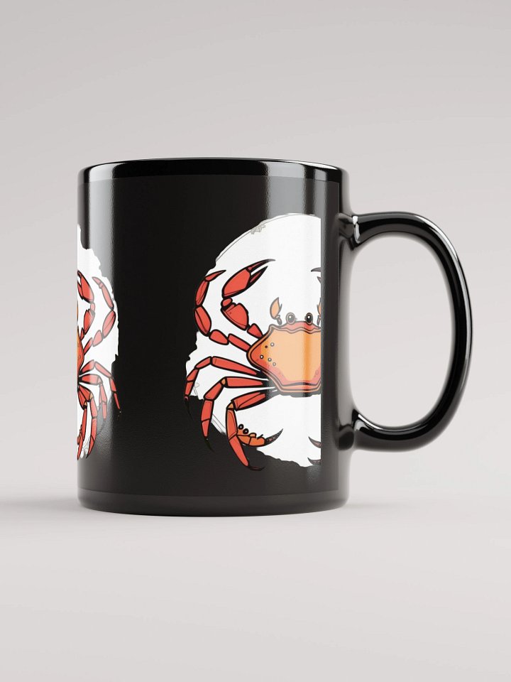 Cartoon Crab Black Glossy Mug product image (2)