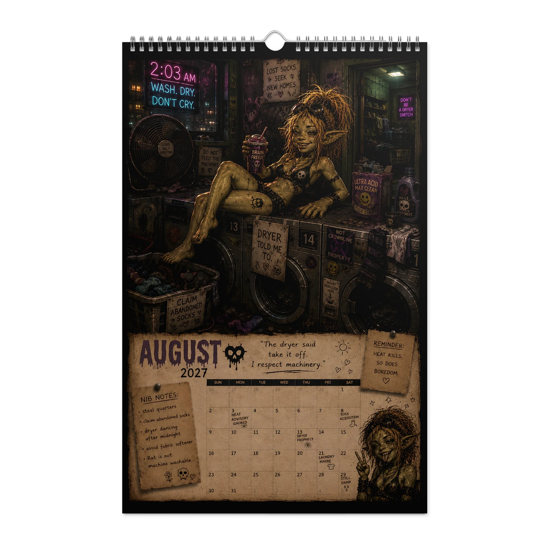 Nib 2027 Funny Hot Goblin Calendar product image (3)