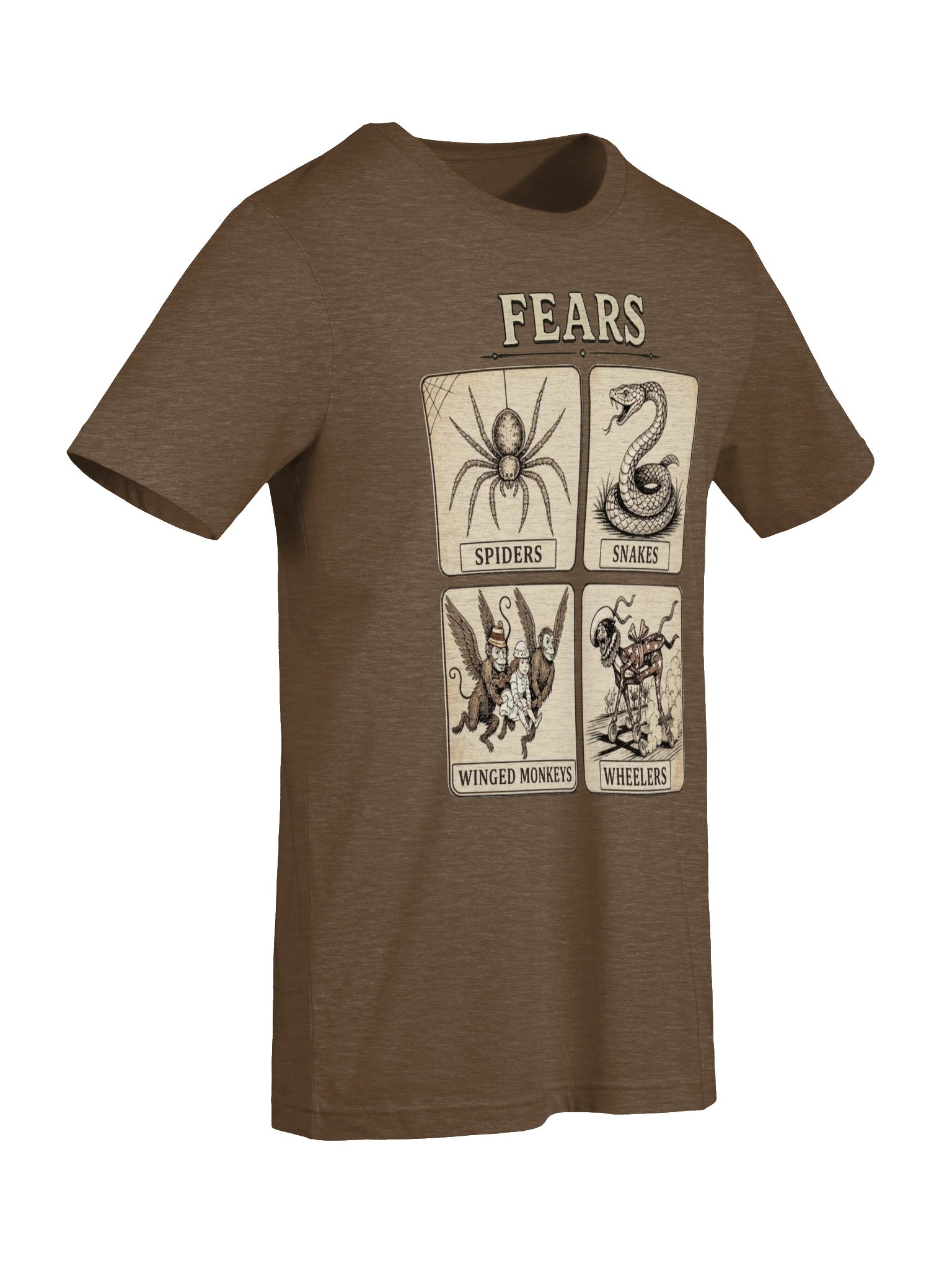 Winged Monkeys & Wheelers from Oz Tee, Funny Nostalgic "Fears" Shirt for Classic Oz Lovers product image (8)
