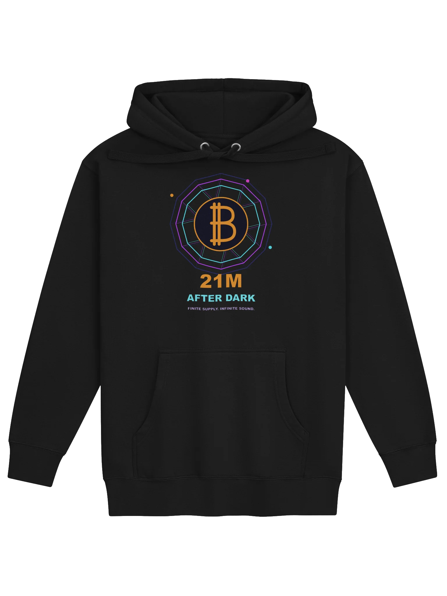 21M After Dark Bitcoin Rave Hoodie product image (1)