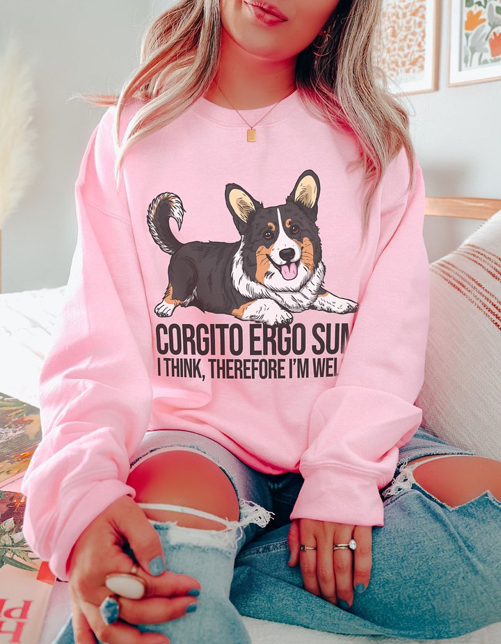 I Herd That Sweatshirt of a Cardigan Welsh Corgi(Tricolor) | Funny Shirt for Herding Dog Paw-rents product image (2)