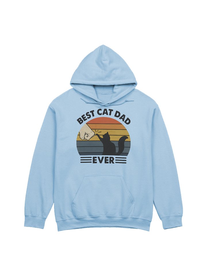 Best Cat Dad Ever Hoodie – Funny Cat Dad Gift for Men | Retro Cat Lover Sweatshirt for Him product image (21)