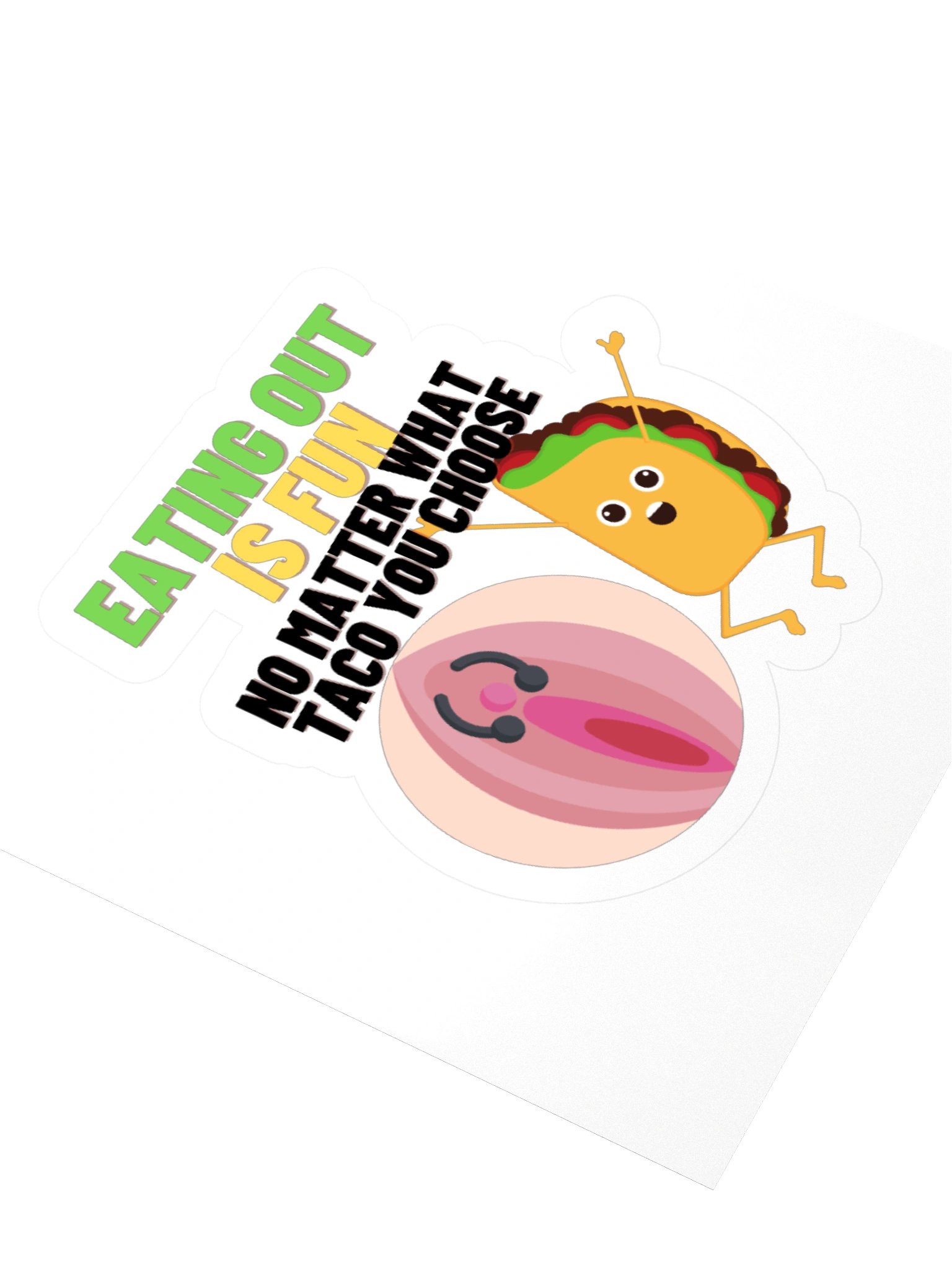 Eating Out Is Fun Kisscut Sticker product image (3)