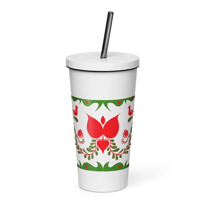 Hungarian Folk Art Paradise Insulated Tumbler product image (1)