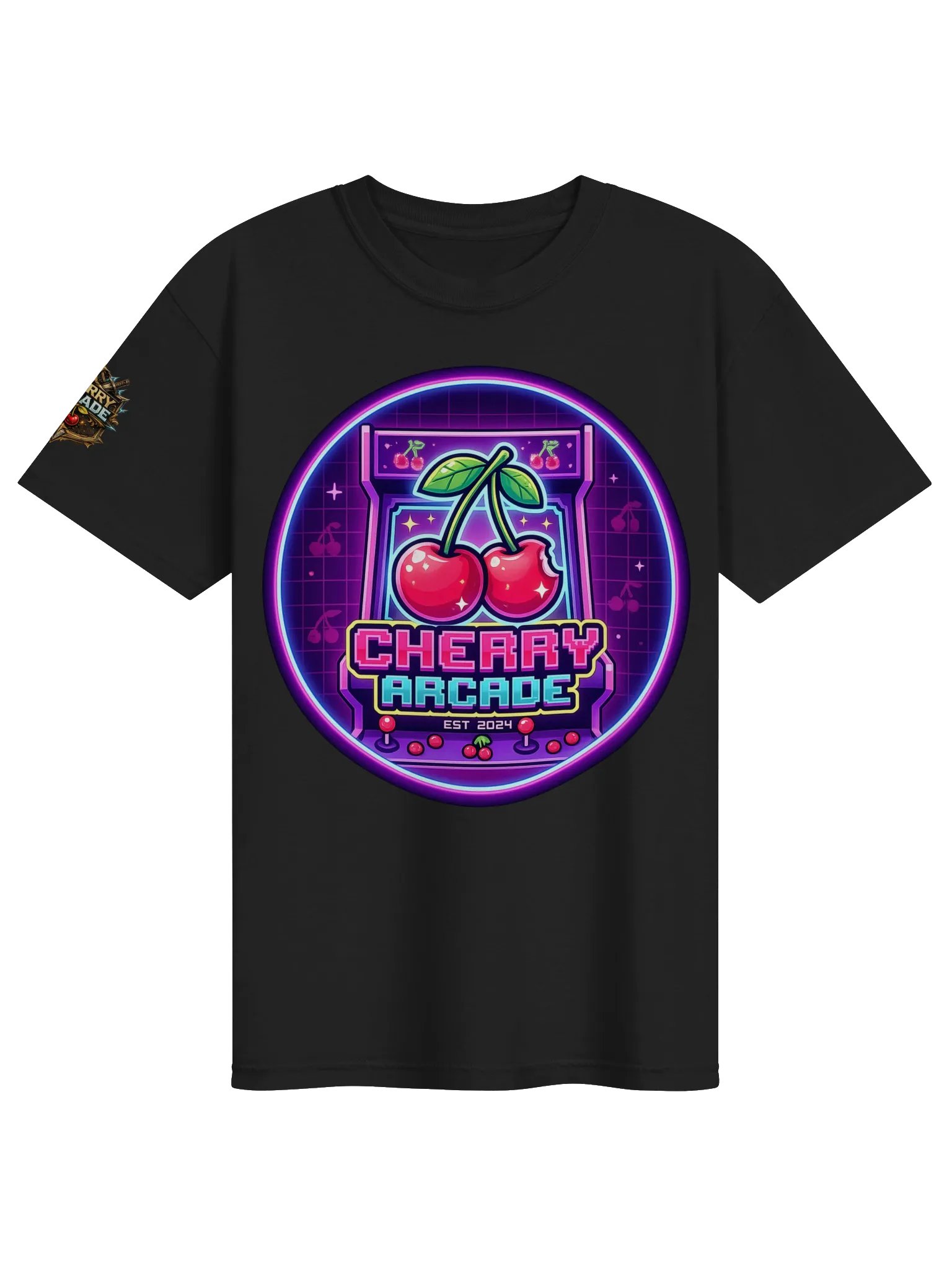 Cherry Arcade Neon Logo Tee product image (1)