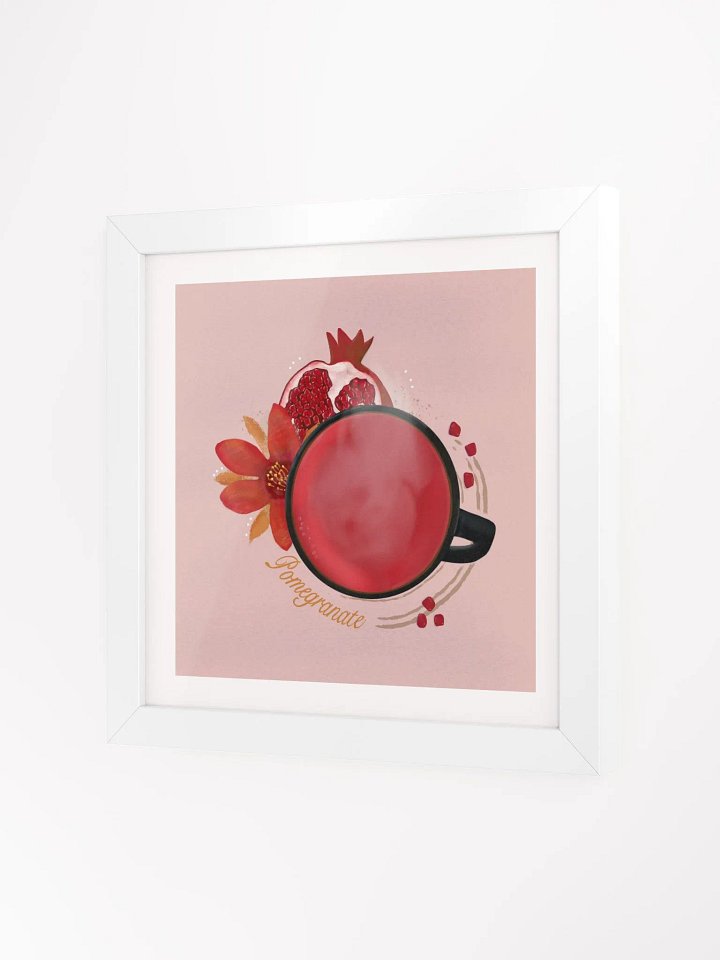 Pomegranate Herbal Tea Framed Poster - Pink product image (2)