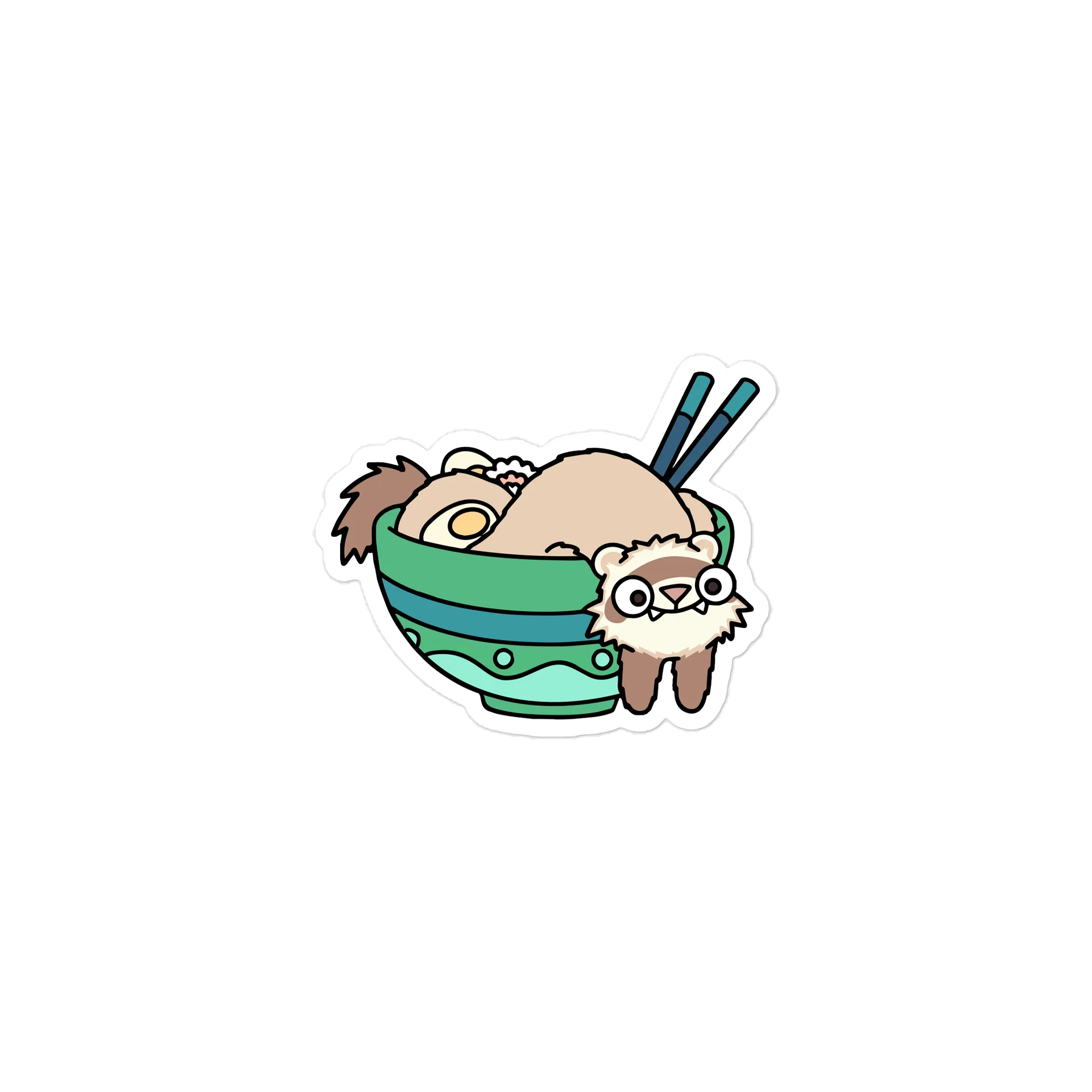 Ferret Ramen | Sticker product image (2)