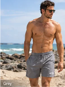 His House Mens Swimsuit - Grey by His House