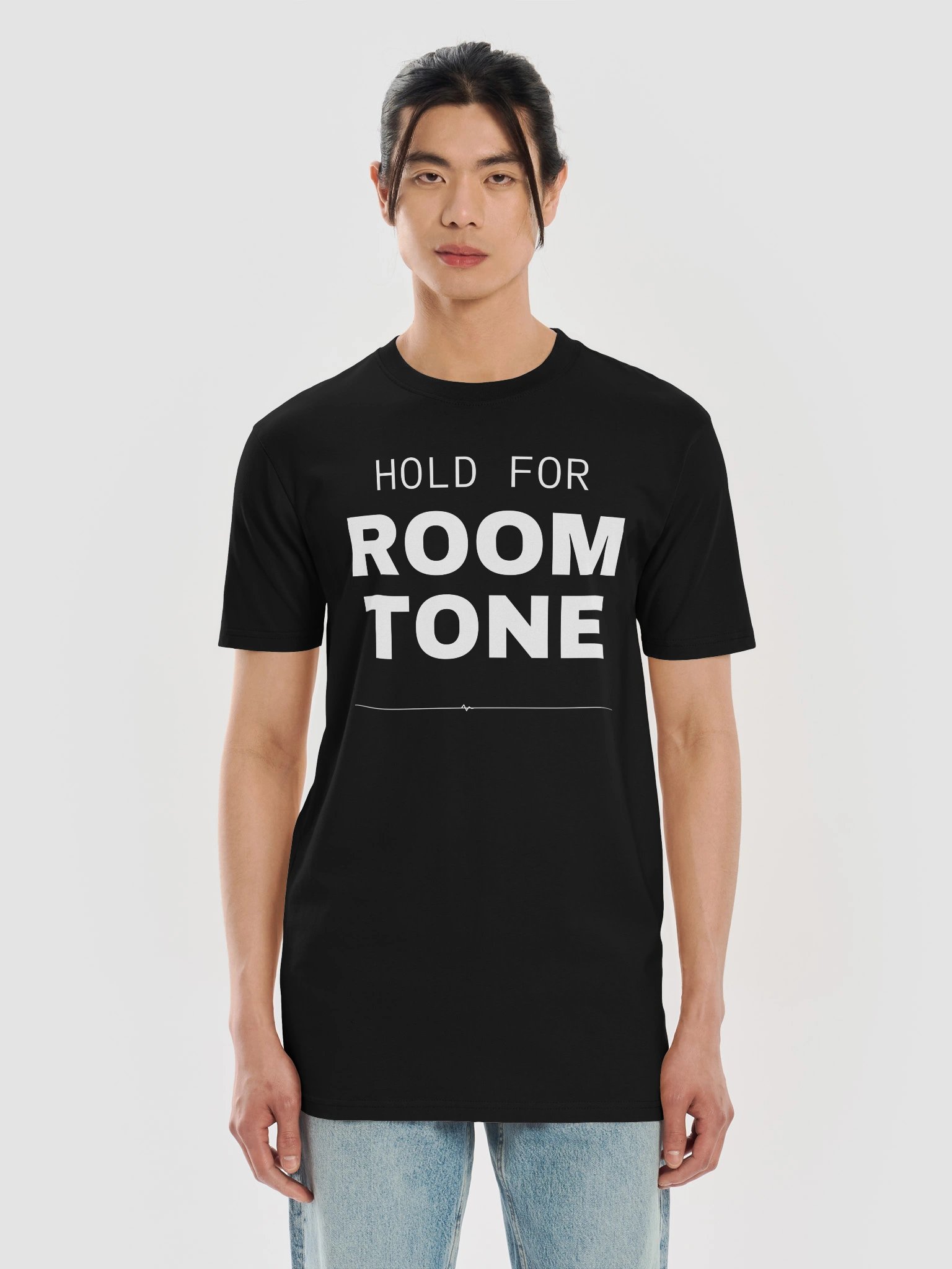Hold for Room Tone | White Graphic Front product image (5)