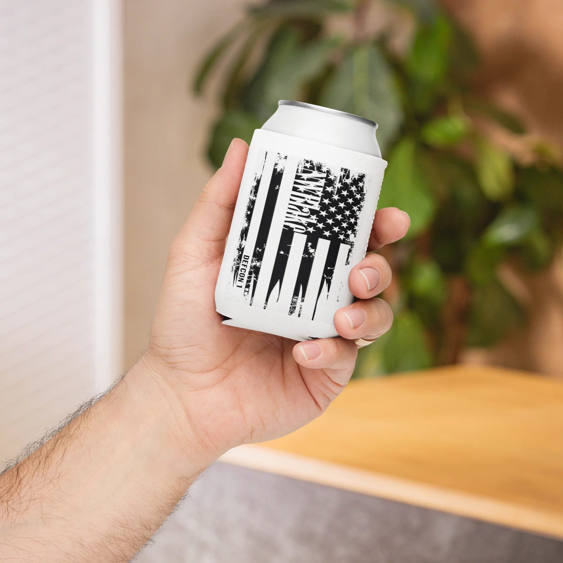 NWBlake's DEFCON 1 Glitch Stripes Coozie product image (5)