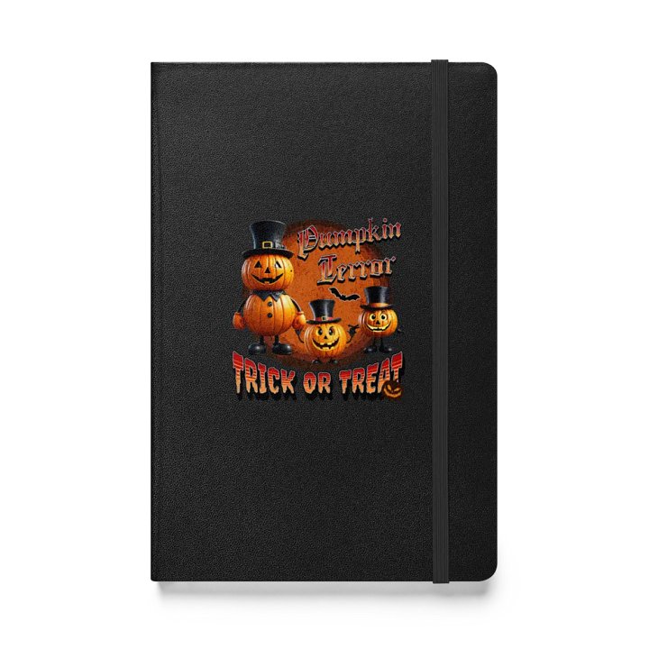 Pumpkin Terror Trick Or Treat Hardcover Notebook product image (1)