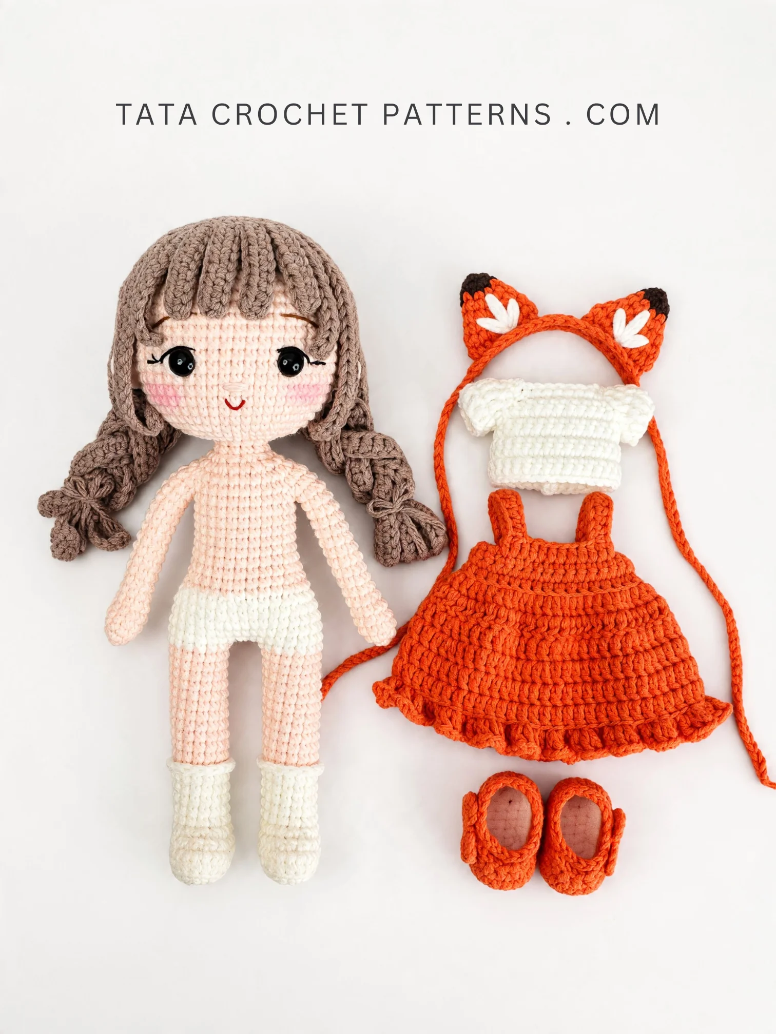 PDF | Crochet 9-inch Tata Doll in Fox Outfit | Amigurumi Doll Pattern product image (5)