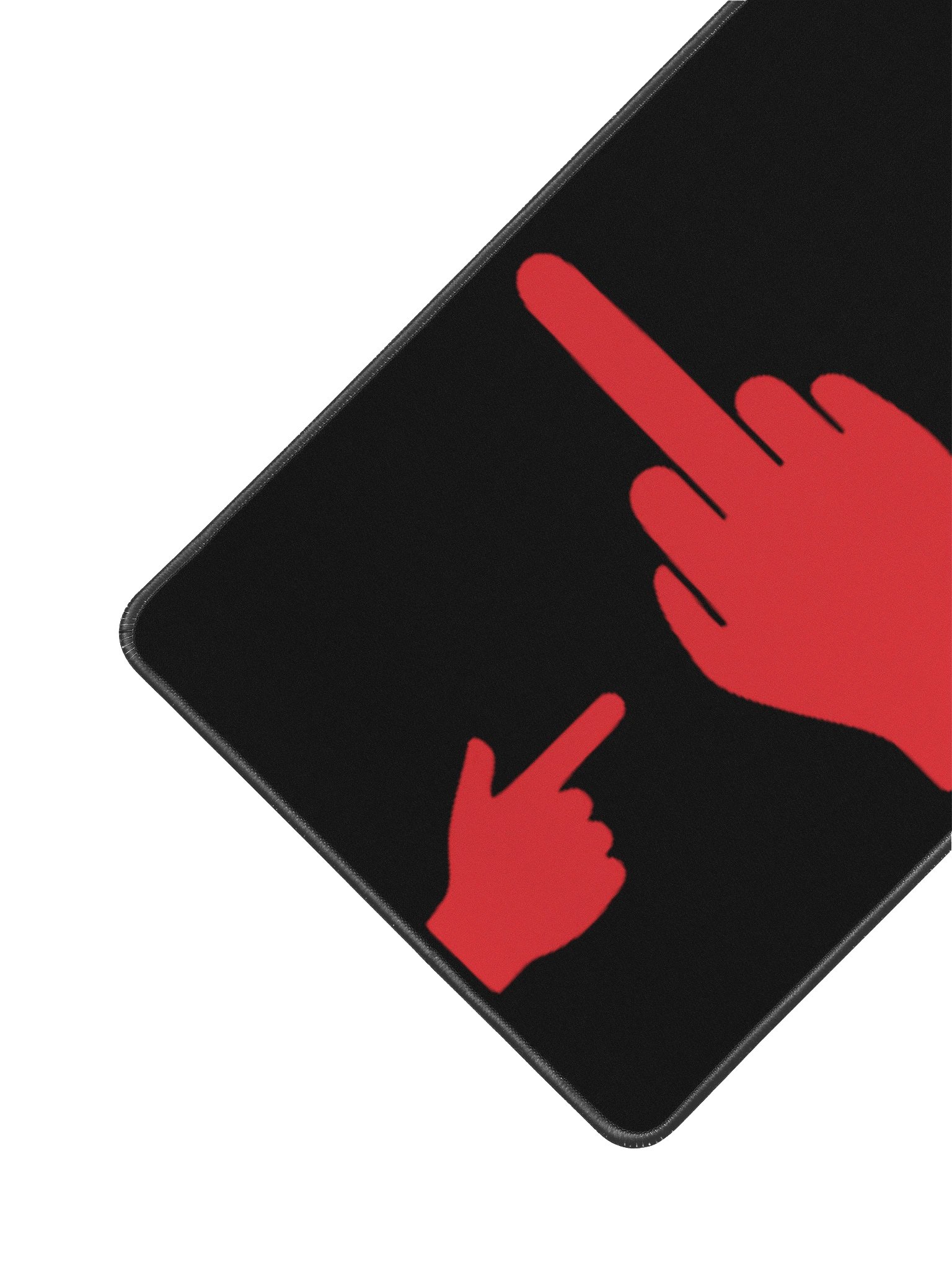 No ShopCo Middle Finger Desk Mat - Red product image (2)