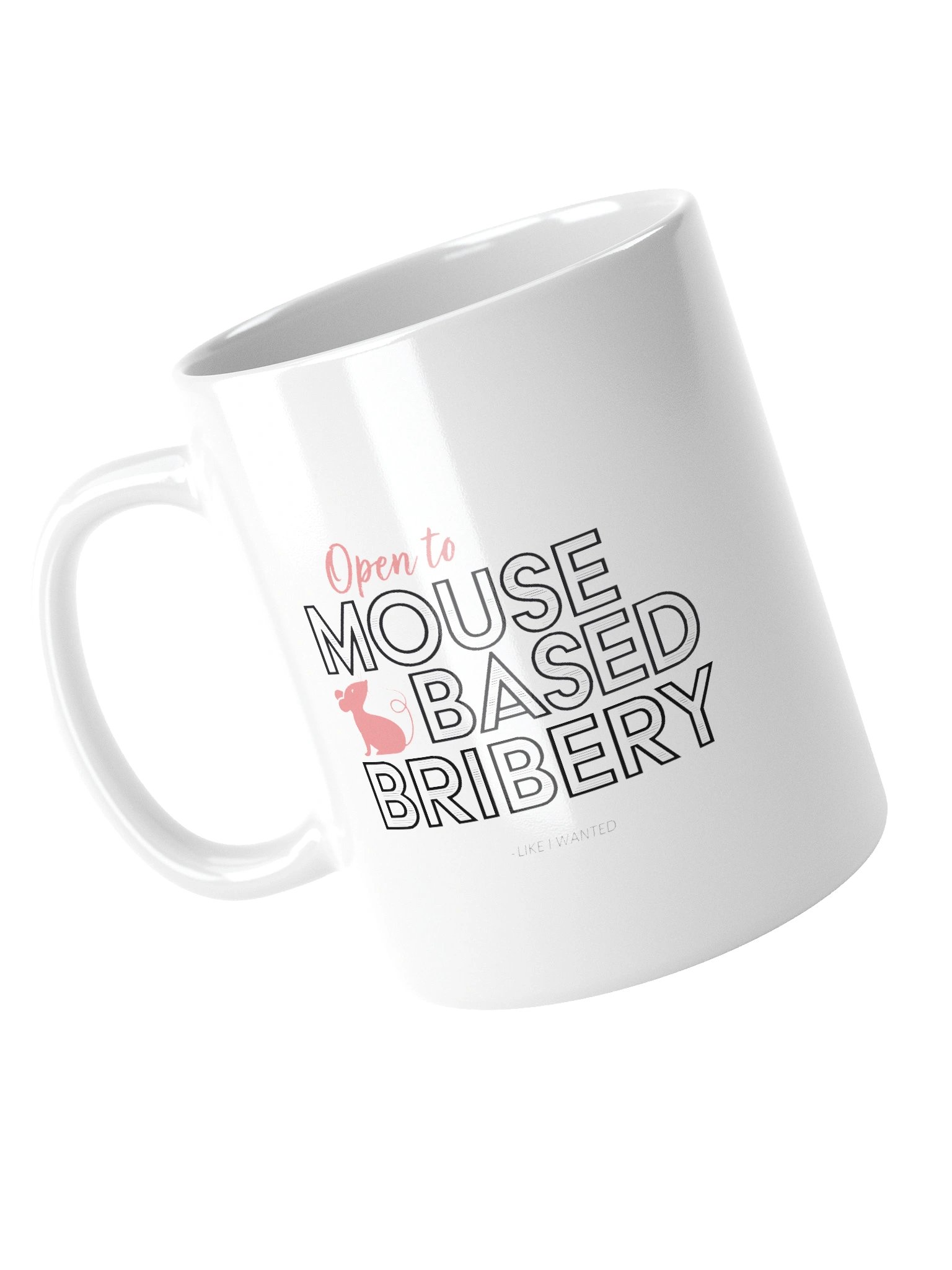Open To Mouse Based Bribery White Glossy Mug product image (4)