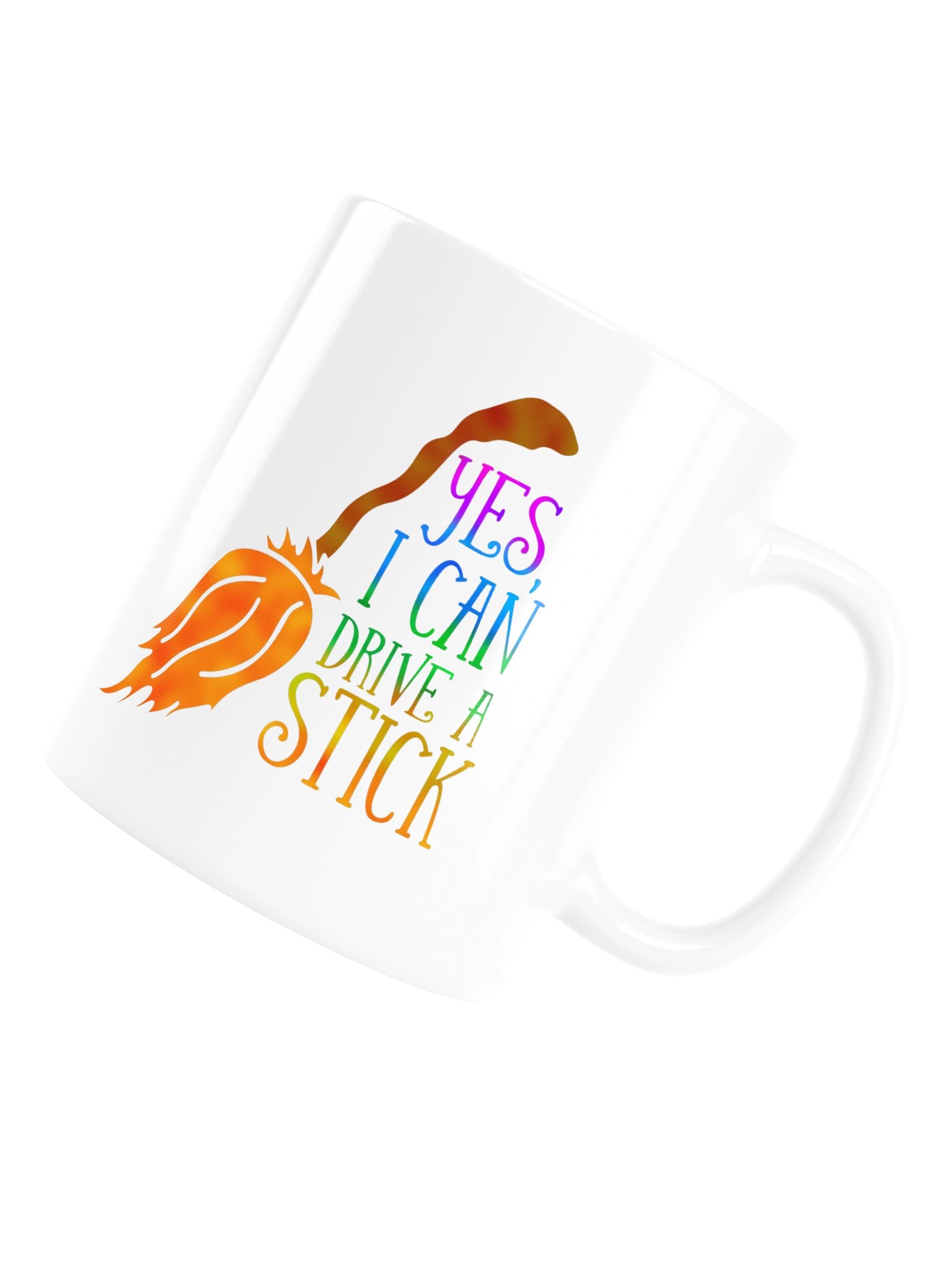 Yes, I Can Drive a Stick White Mug product image (6)