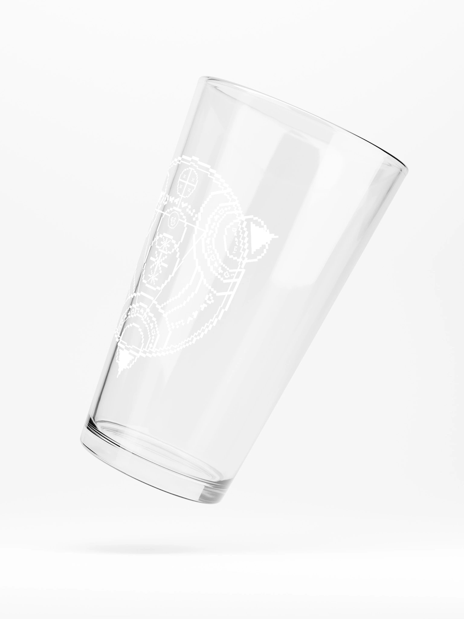 Vertigo Radio Live Logo Only Pint Glass: Pixel Edition product image (5)