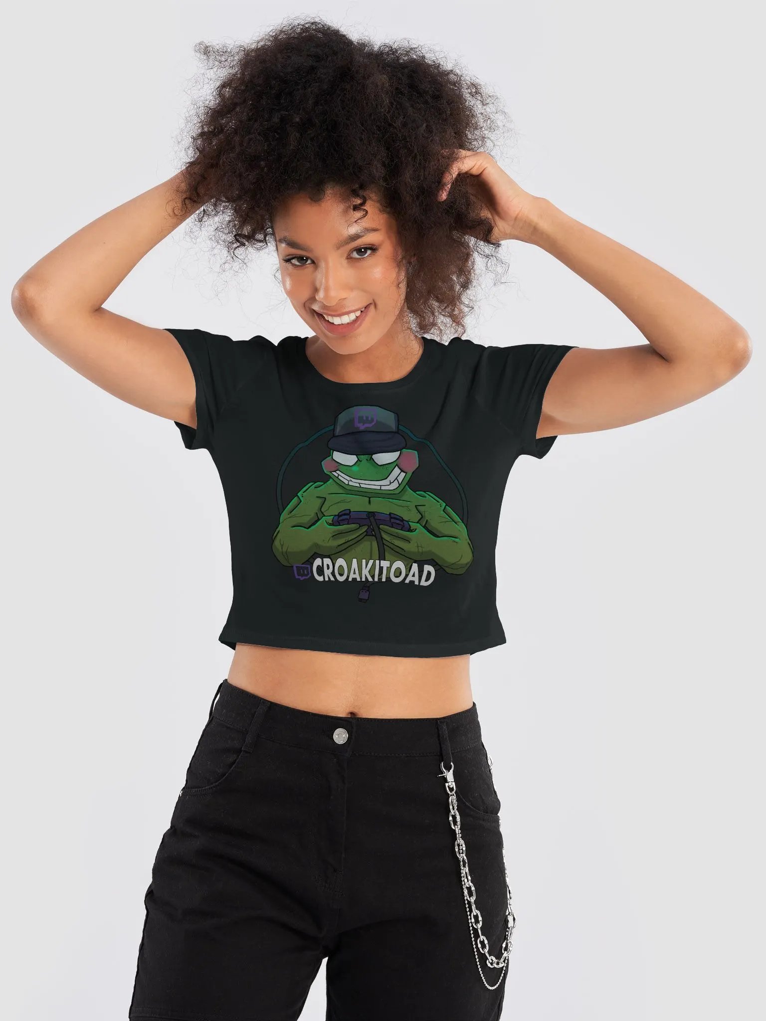 Croakitoad Women's Crop T-Shirt product image (2)