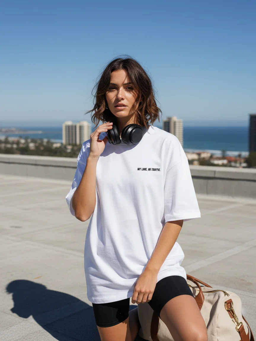 MY LANE. NO TRAFFIC - Unisex Oversized T-Shirt product image (2)