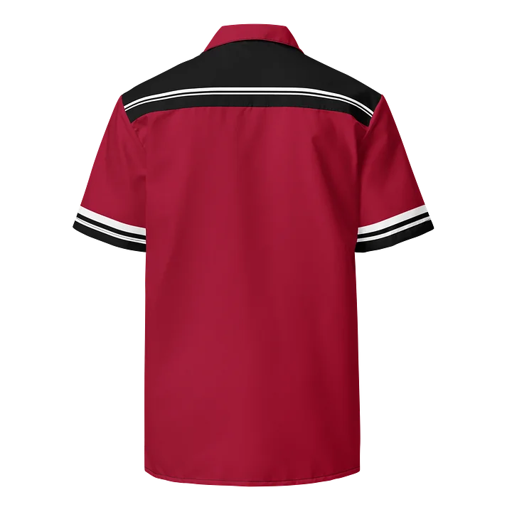 Red Kat Skull Bowling Shirt product image (2)
