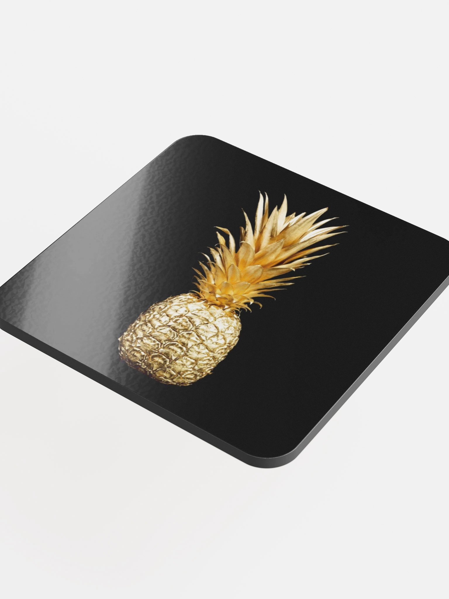 Gold Pineapple Black Coaster product image (4)