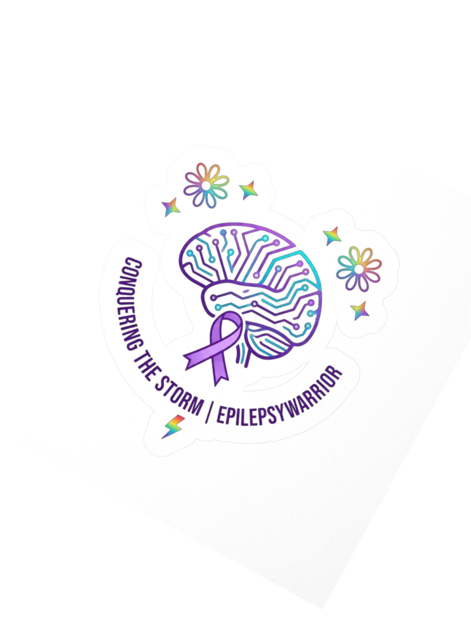Epilepsy Warrior Kiss-Cut Stickers product image (2)