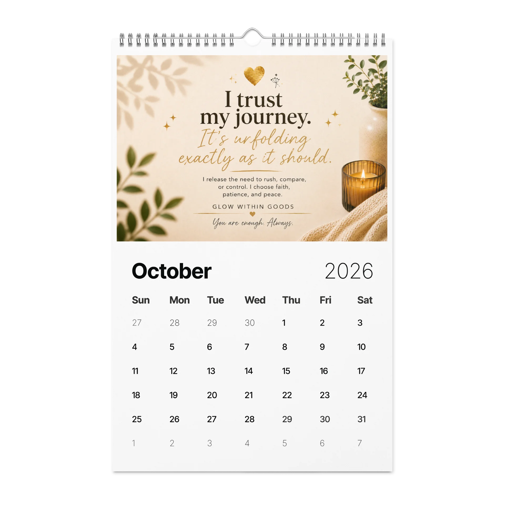 Glow Within Goods™ Affirmation Calendar: 365 Days of Purpose product image (11)