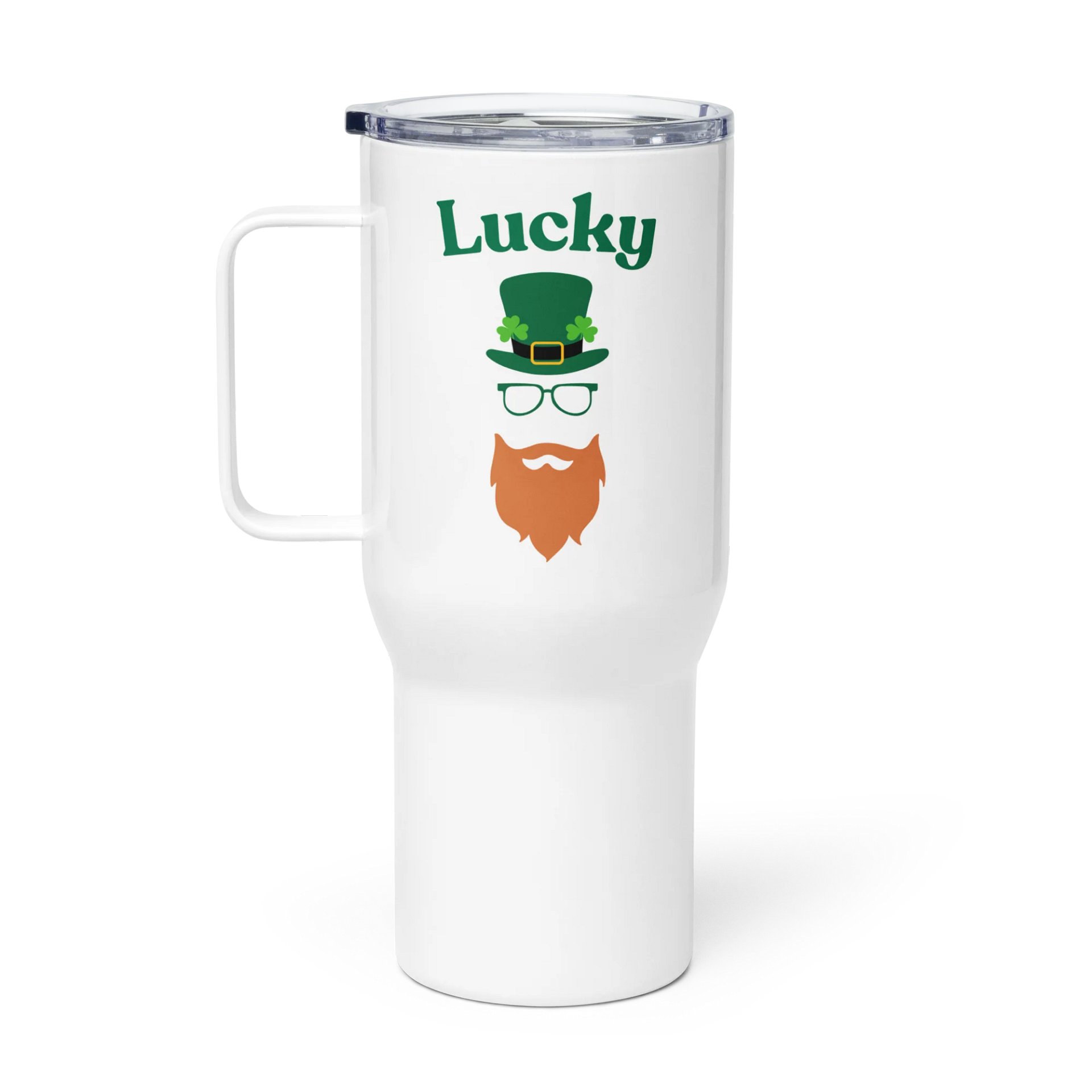 Lucky Leprechaun Stainless Steel Travel Mug product image (2)