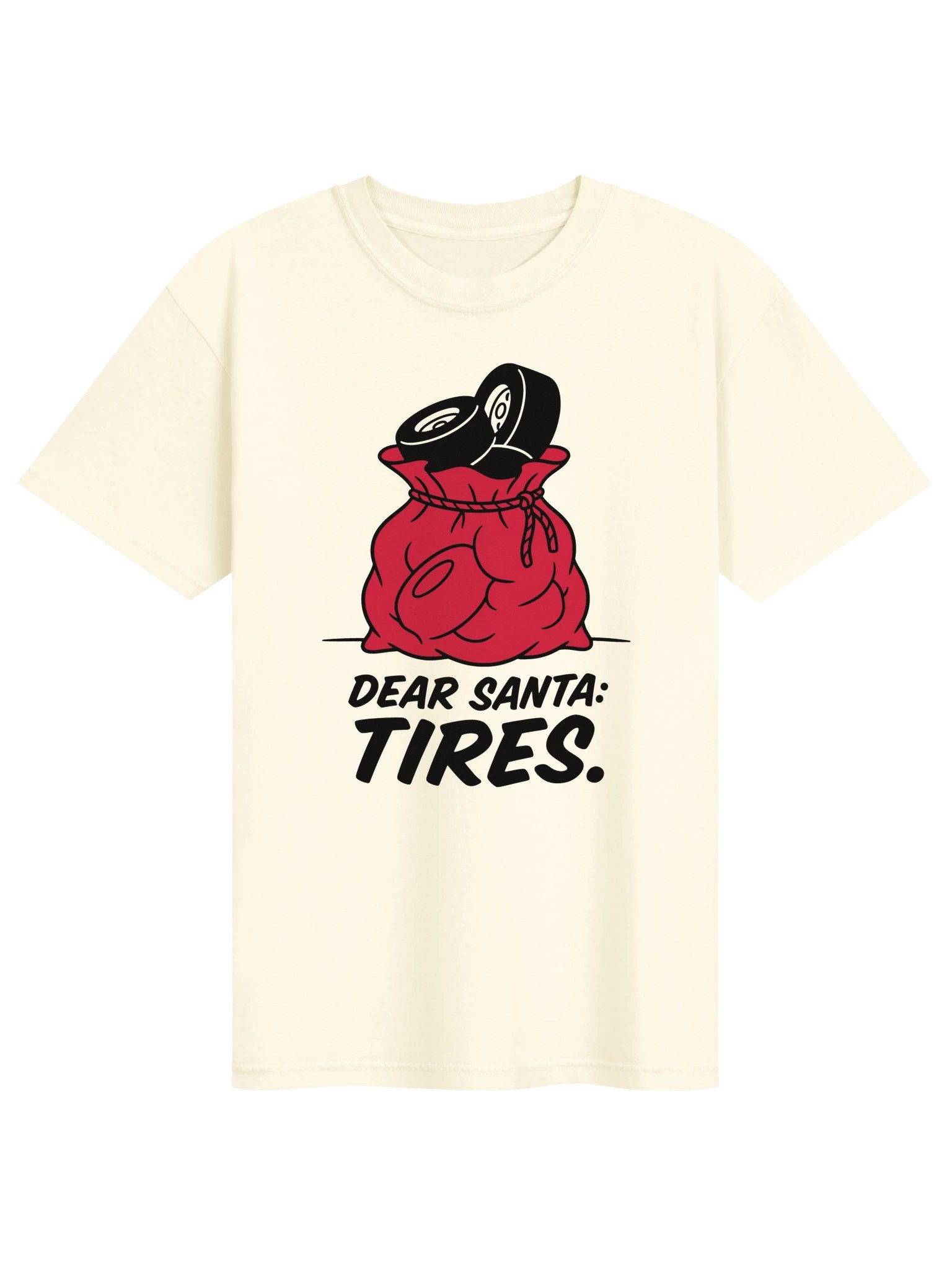 Dear Santa: Tires. Racer Tee product image (1)