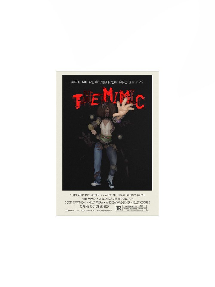 Mimic Epiloges Slasher Poster- w/Border - FNAF - Cori Art Print product image (1)