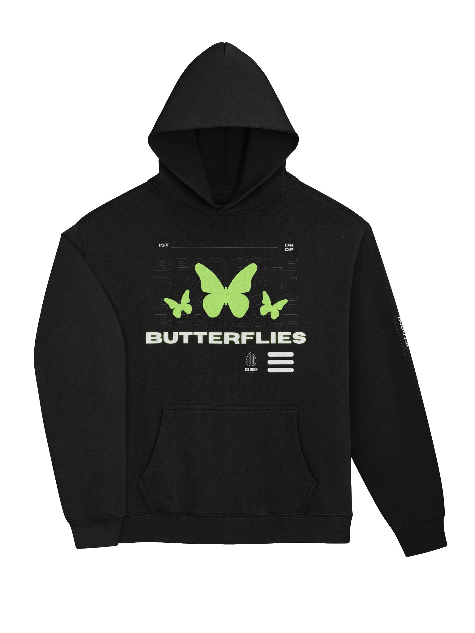 Bear Cole Butterlies Tech Unisex Hoodie product image (3)