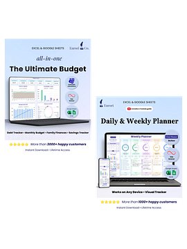 The Ultimate Budget + Daily & Weekly Planner (10% off)