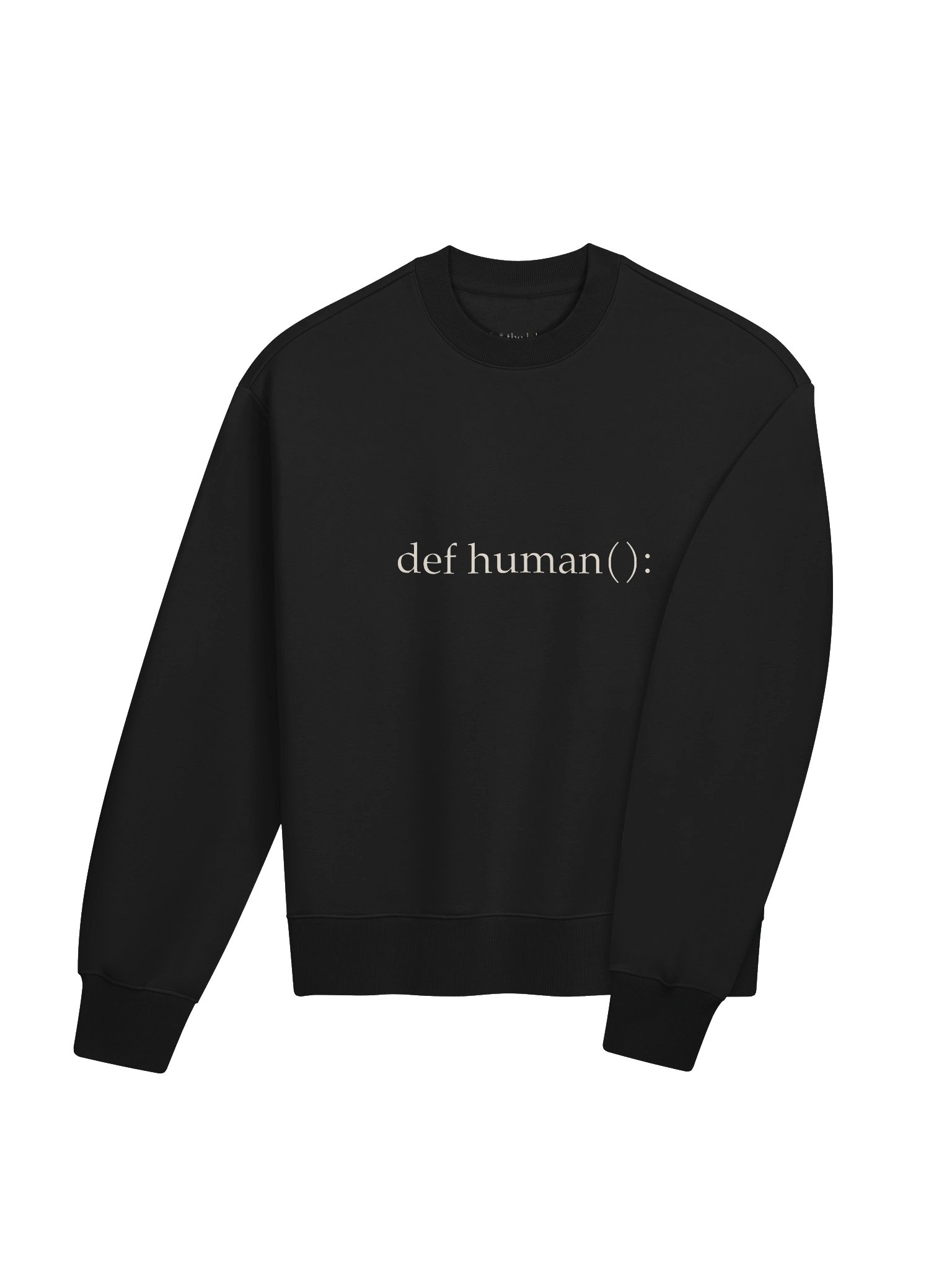 def human() — heavy crewneck product image (4)