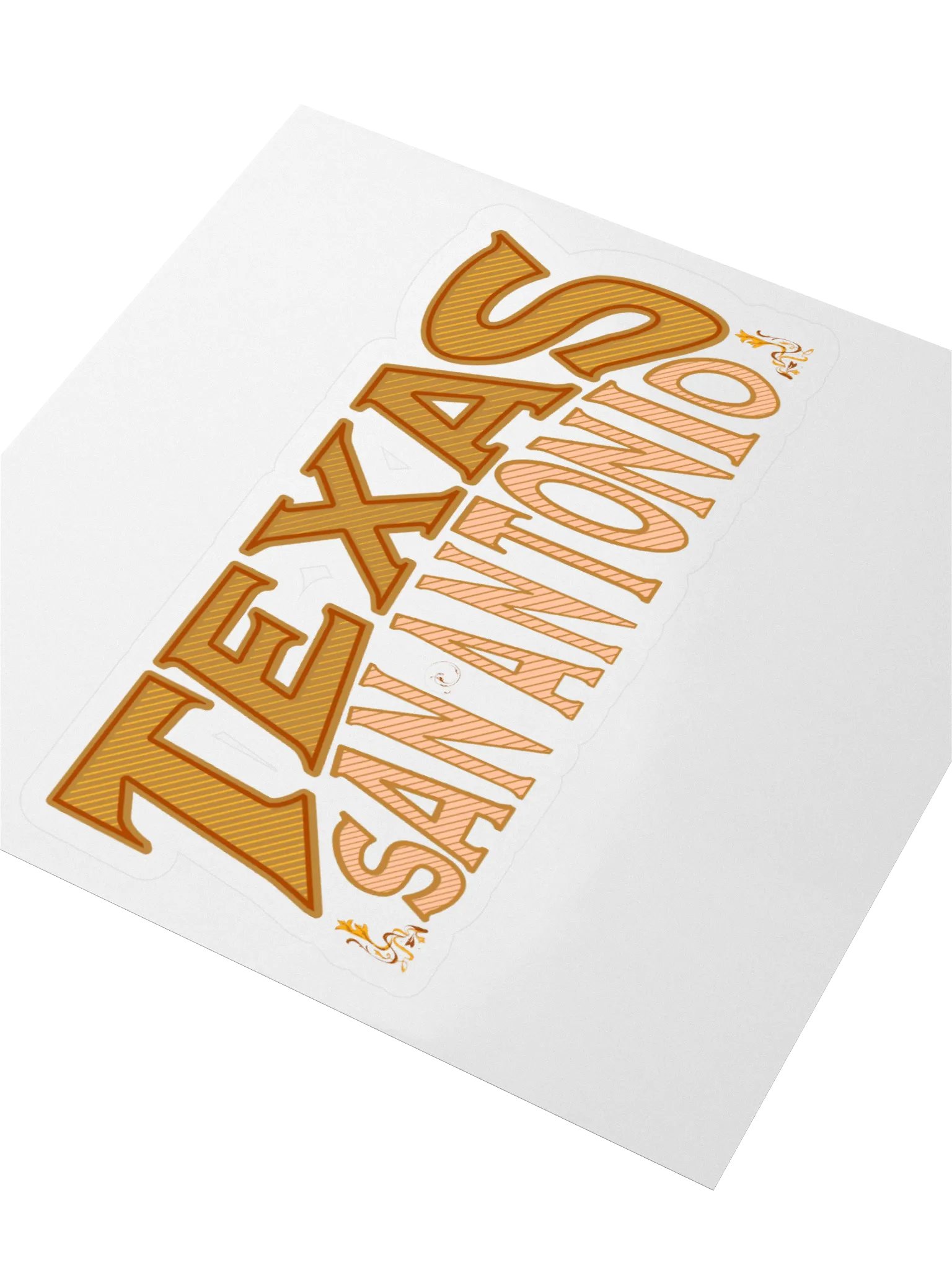 Texas San Antonio Vibes Kiss Cut Sticker product image (2)
