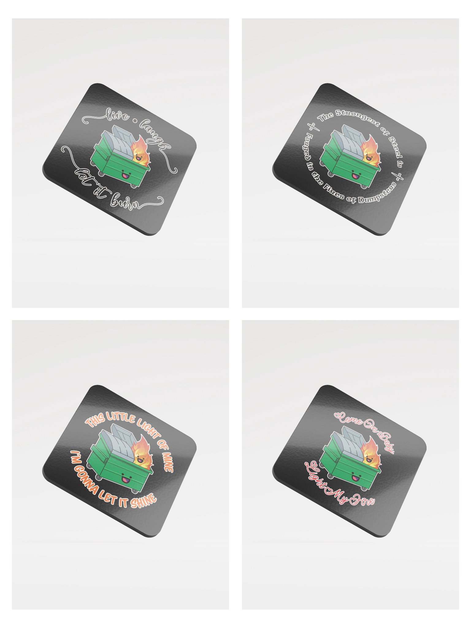 Dumpster Fire Coaster Bundle product image (1)