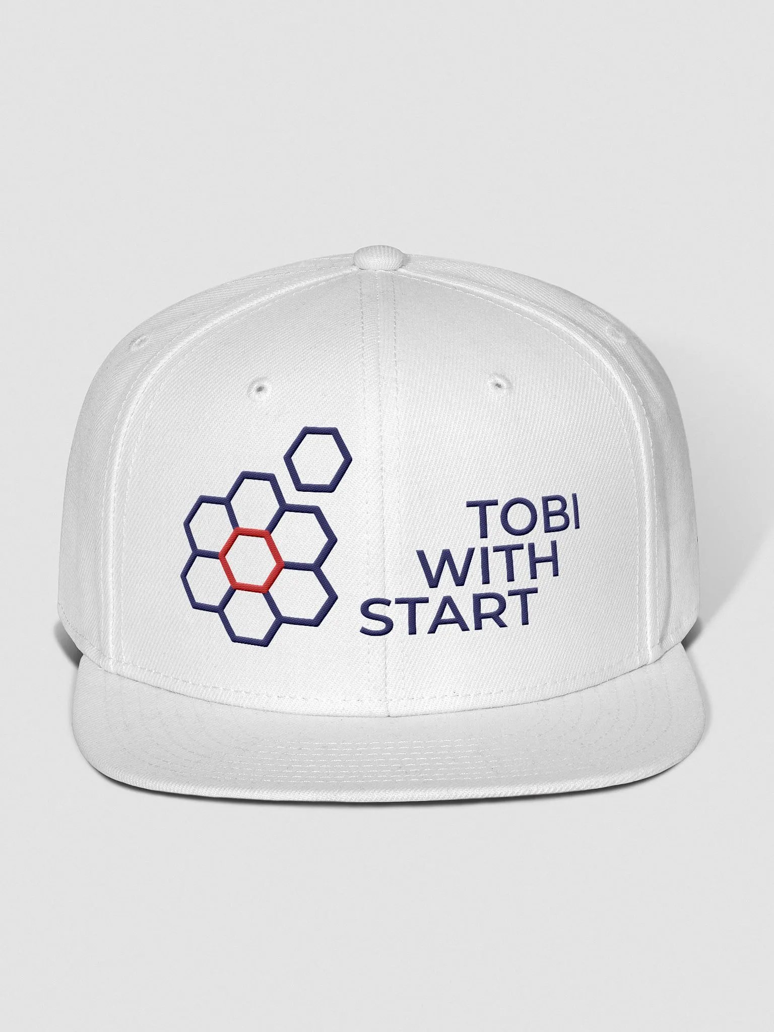 Wool Blend Snapback Cap White product image (1)