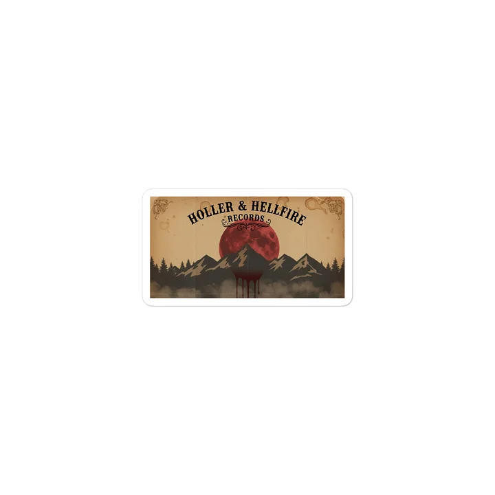 Holler & Hellfire Records Die-Cut Sticker product image (2)
