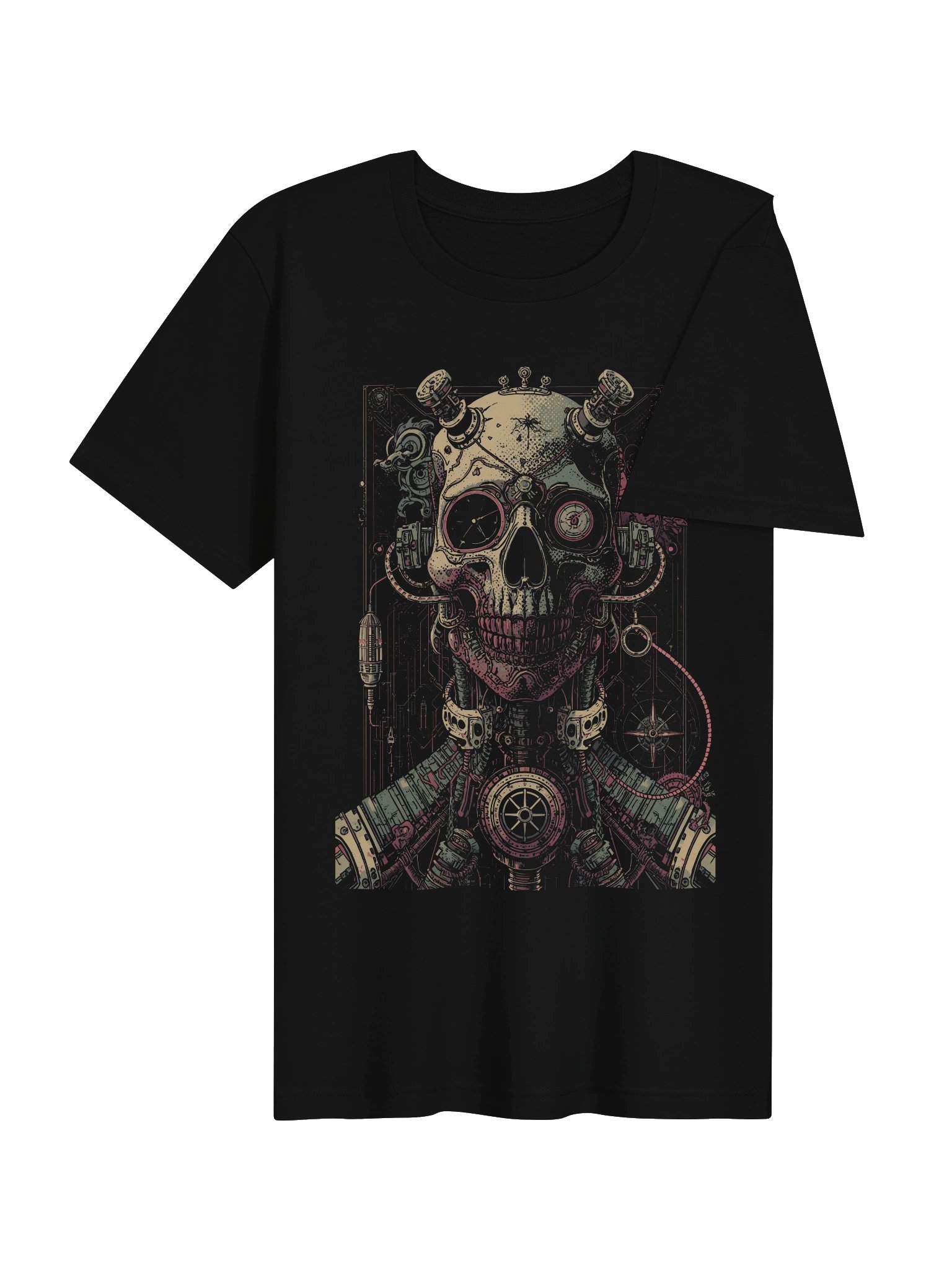 Mechanical Skull Circuit Lightweight T-Shirt product image (7)