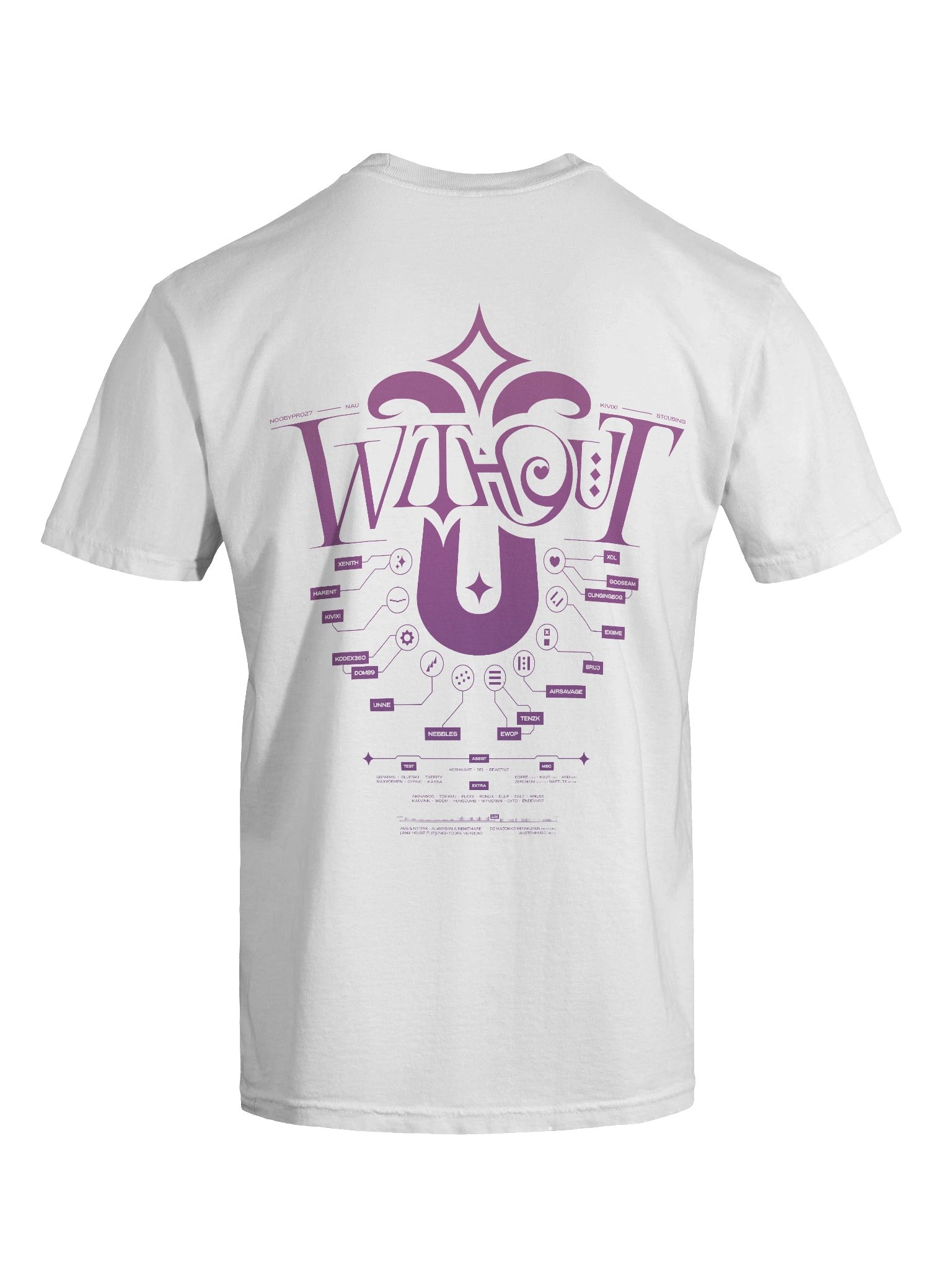 W/O U Gradient Pink/White Shirt product image (9)