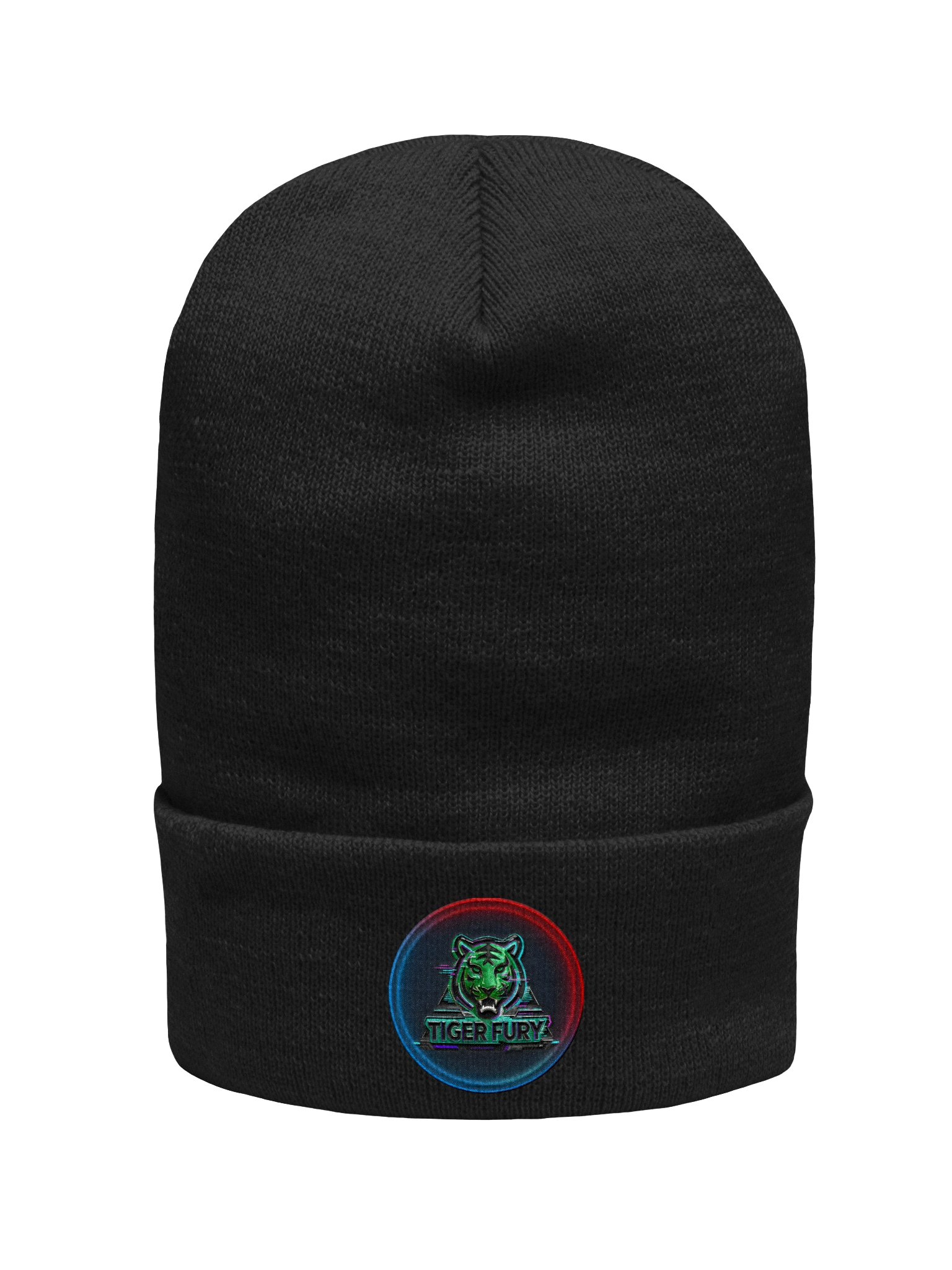 Tiger Fury Neon Tiger Cuffed Beanie product image (1)