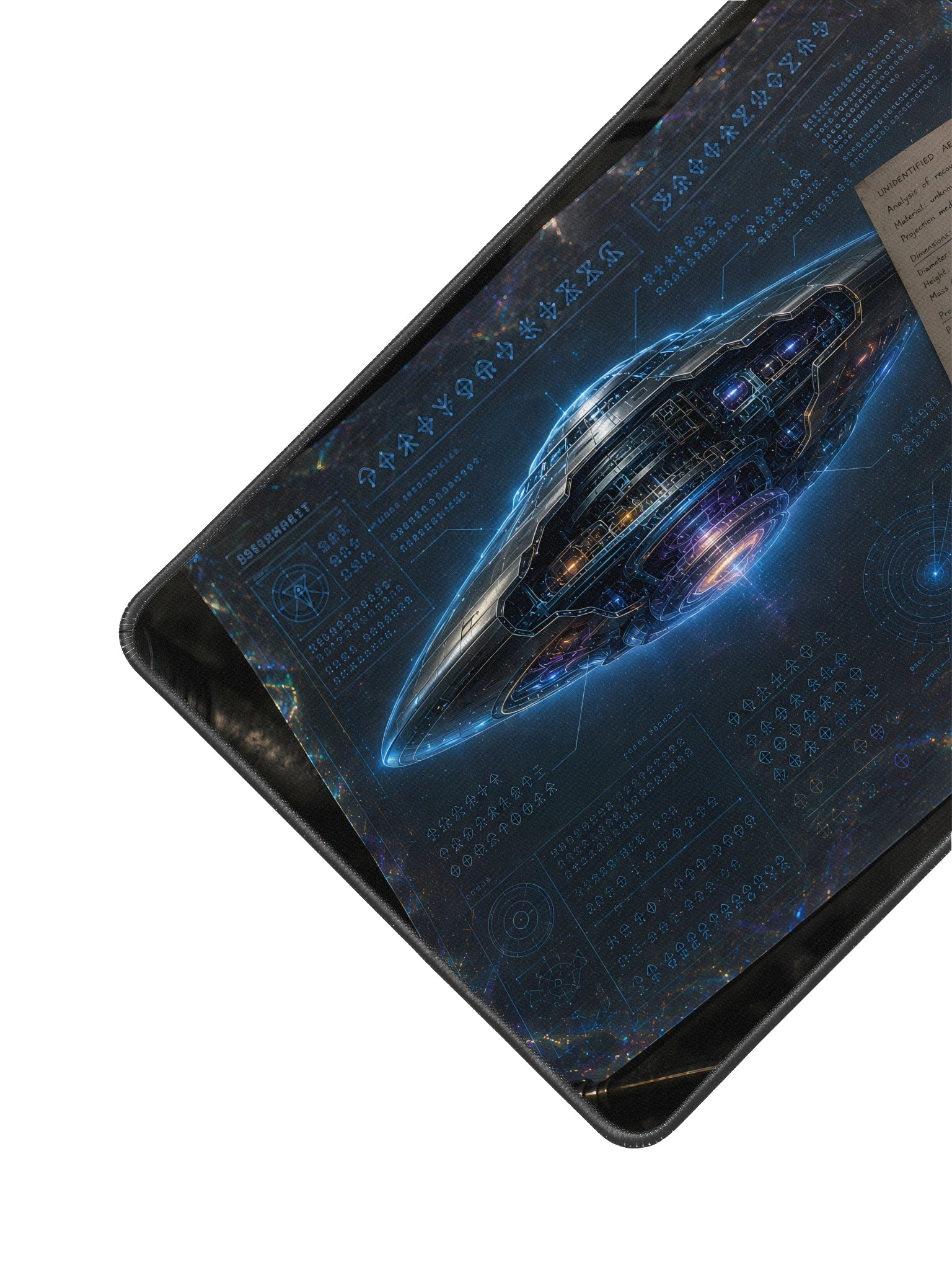 UFO Blueprint Desk Mat product image (2)