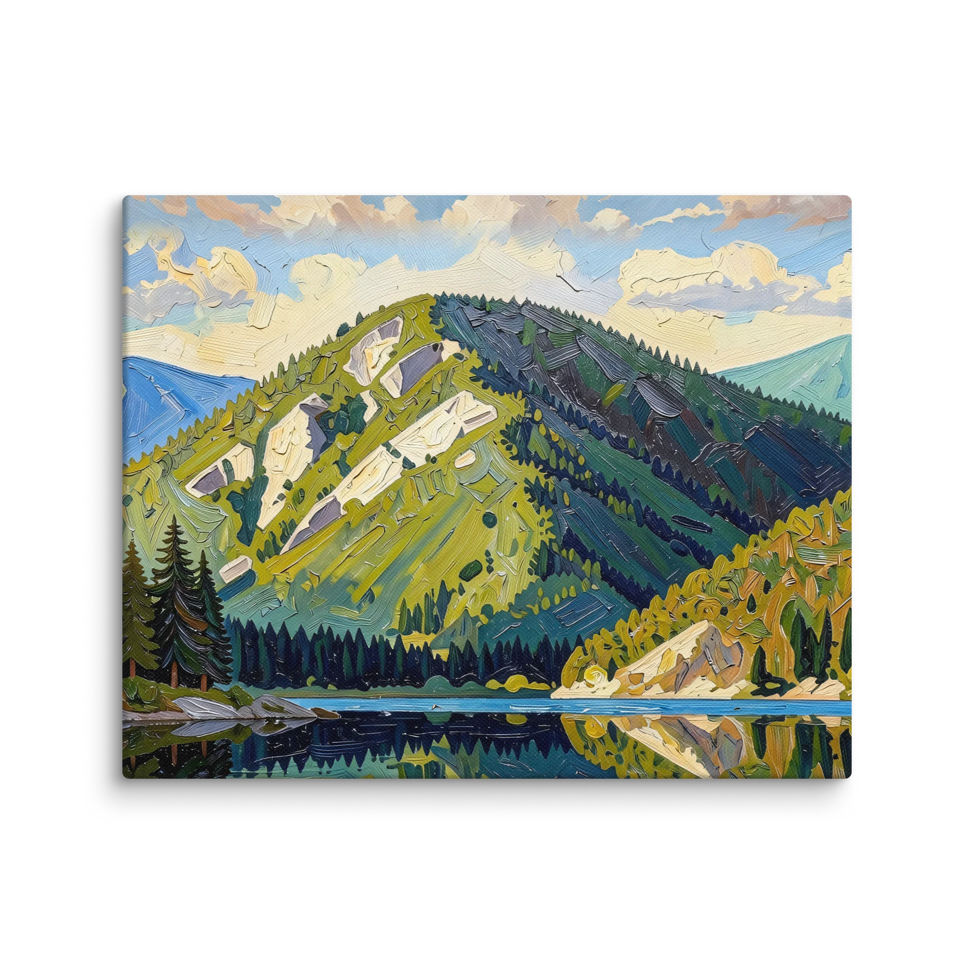 Mountain Across the Lake Canvas Print product image (1)