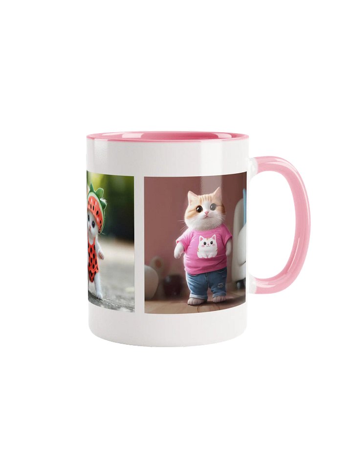 Whimsical Feline Fashion Ceramic Mug / pet.dance.lovers product image (1)