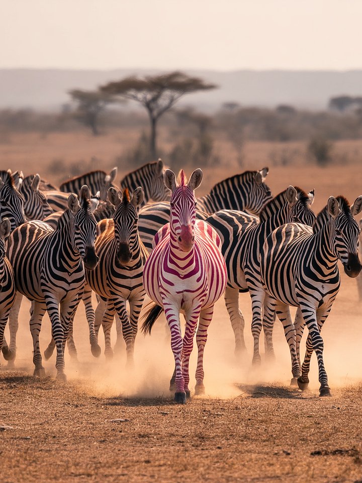 Stand Out Zebra Framed Poster product image (1)