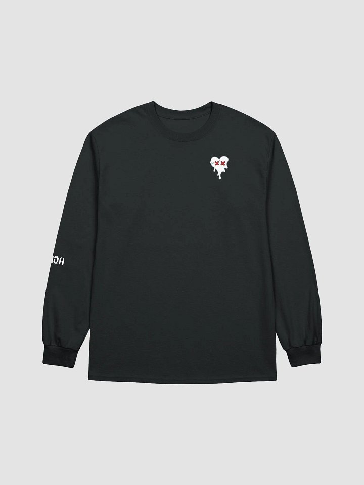 Printed White Heart Long-sleeved T-Shirt product image (9)