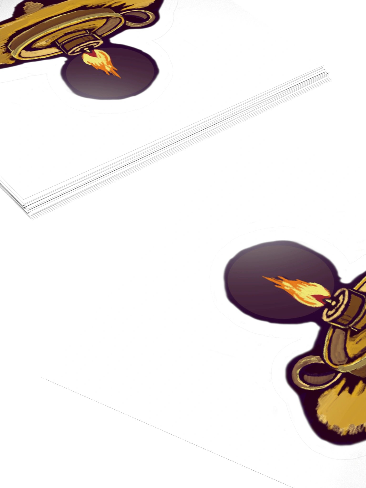 The Lit Candle, Witchy Candle Sticker (3 inch vinyl) product image (4)