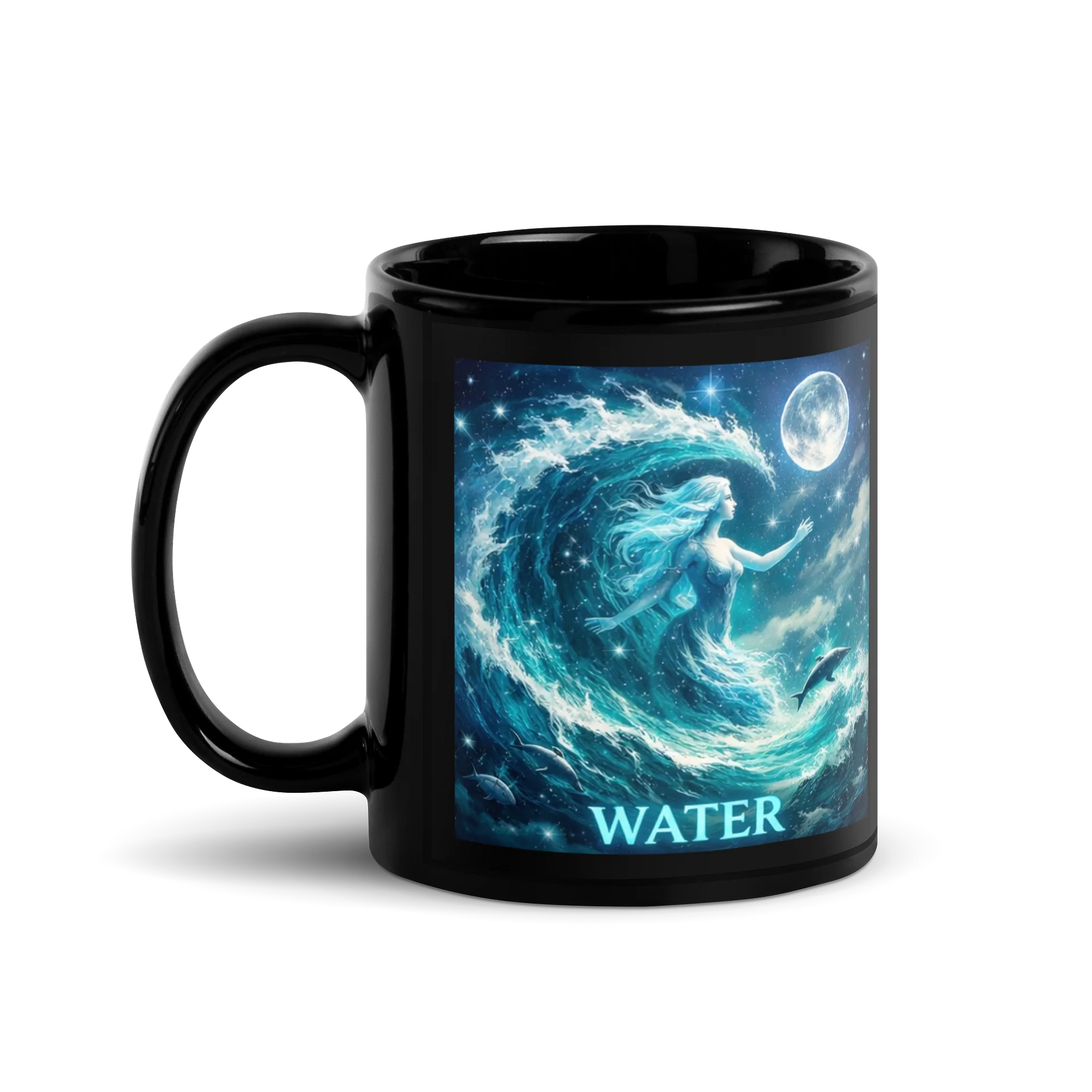 Ethereal Water Element- Black Mug product image (1)