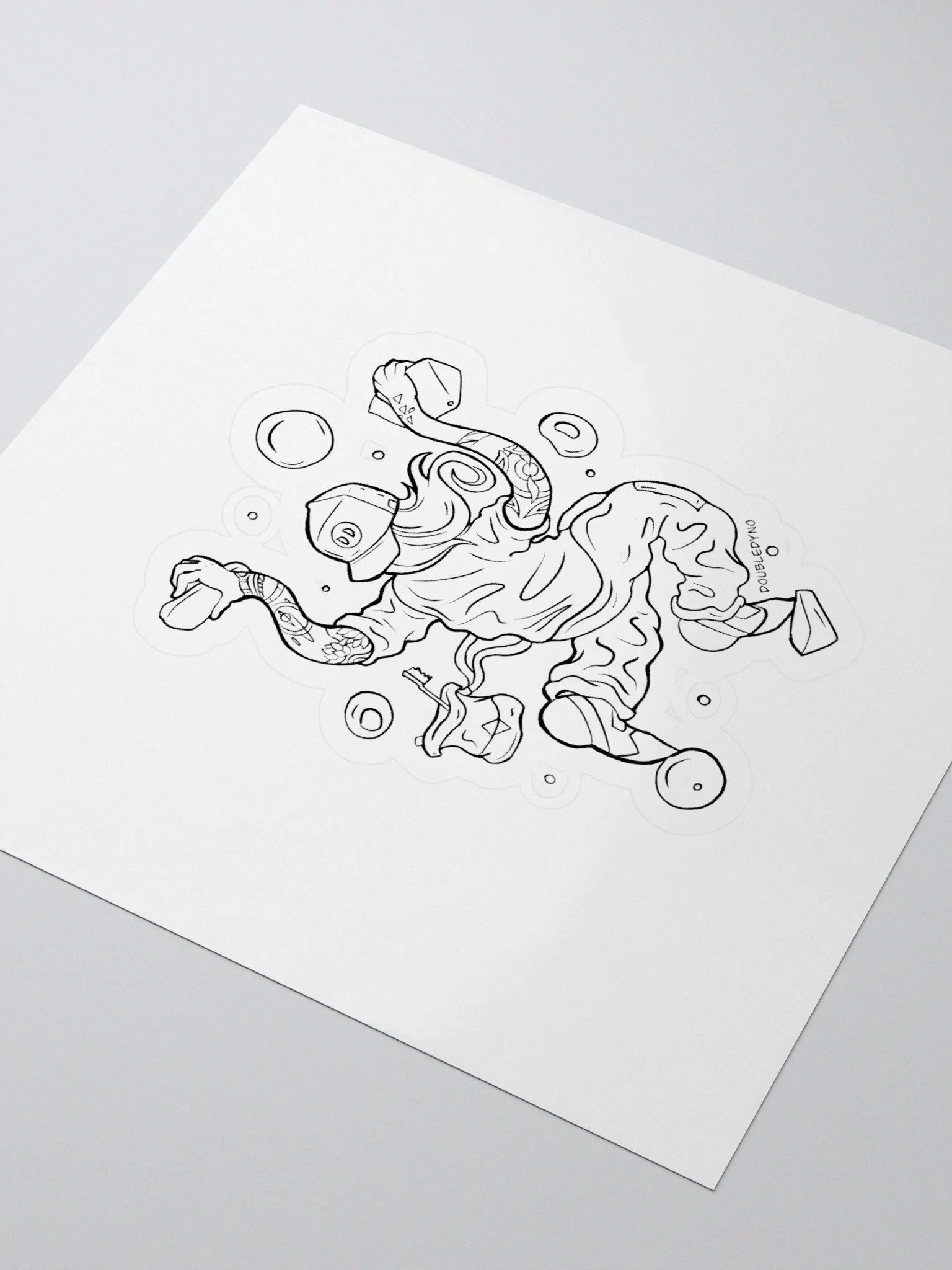 Flexible climber sticker product image (3)
