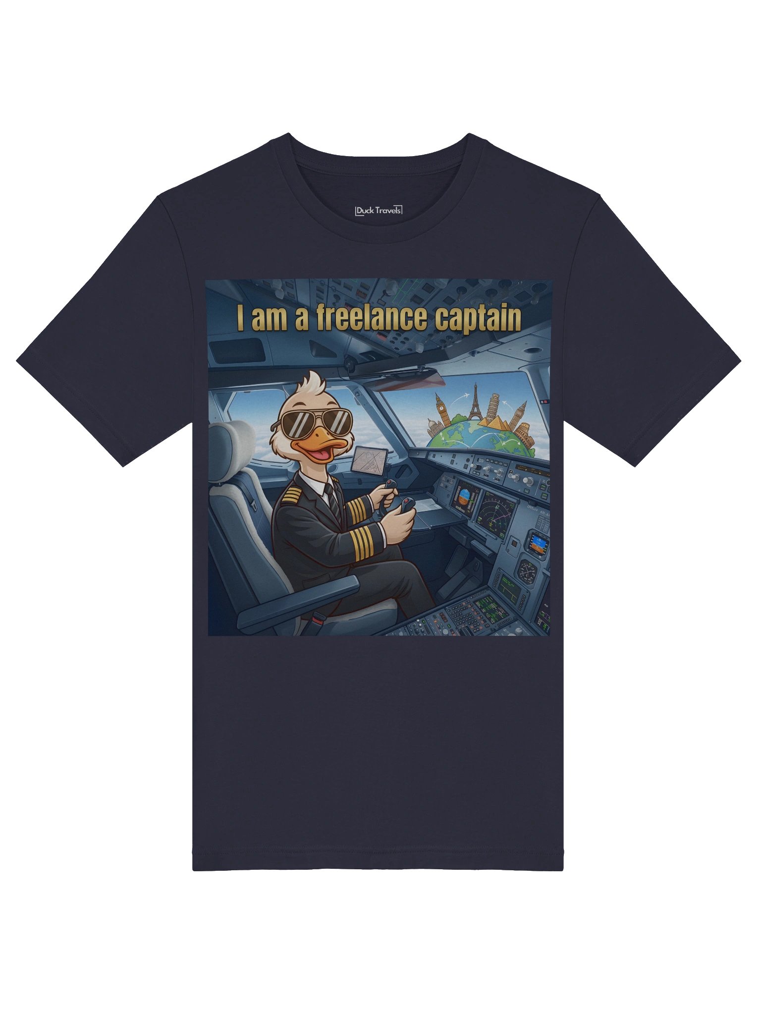 "I Am A Freelance Captain" Pilot Duck "Unisex" product image (5)