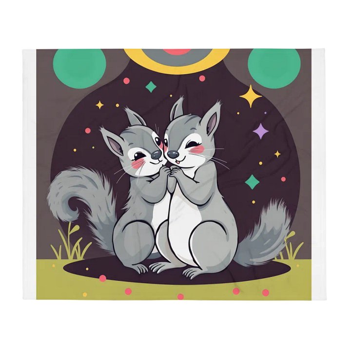 squirrel love blanket product image (2)
