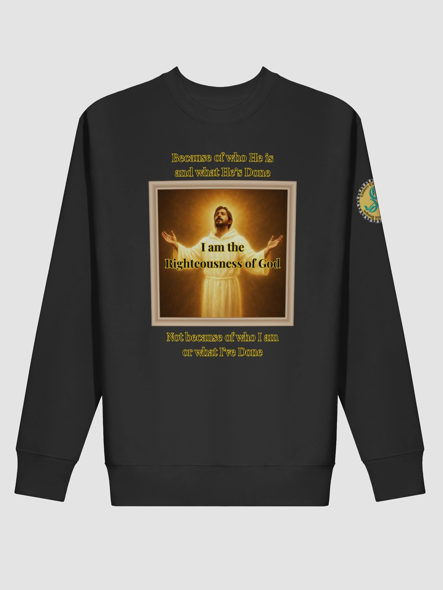 I am the Righteousness of God (Male) Cotton Heritage Premium Sweatshirt product image (2)